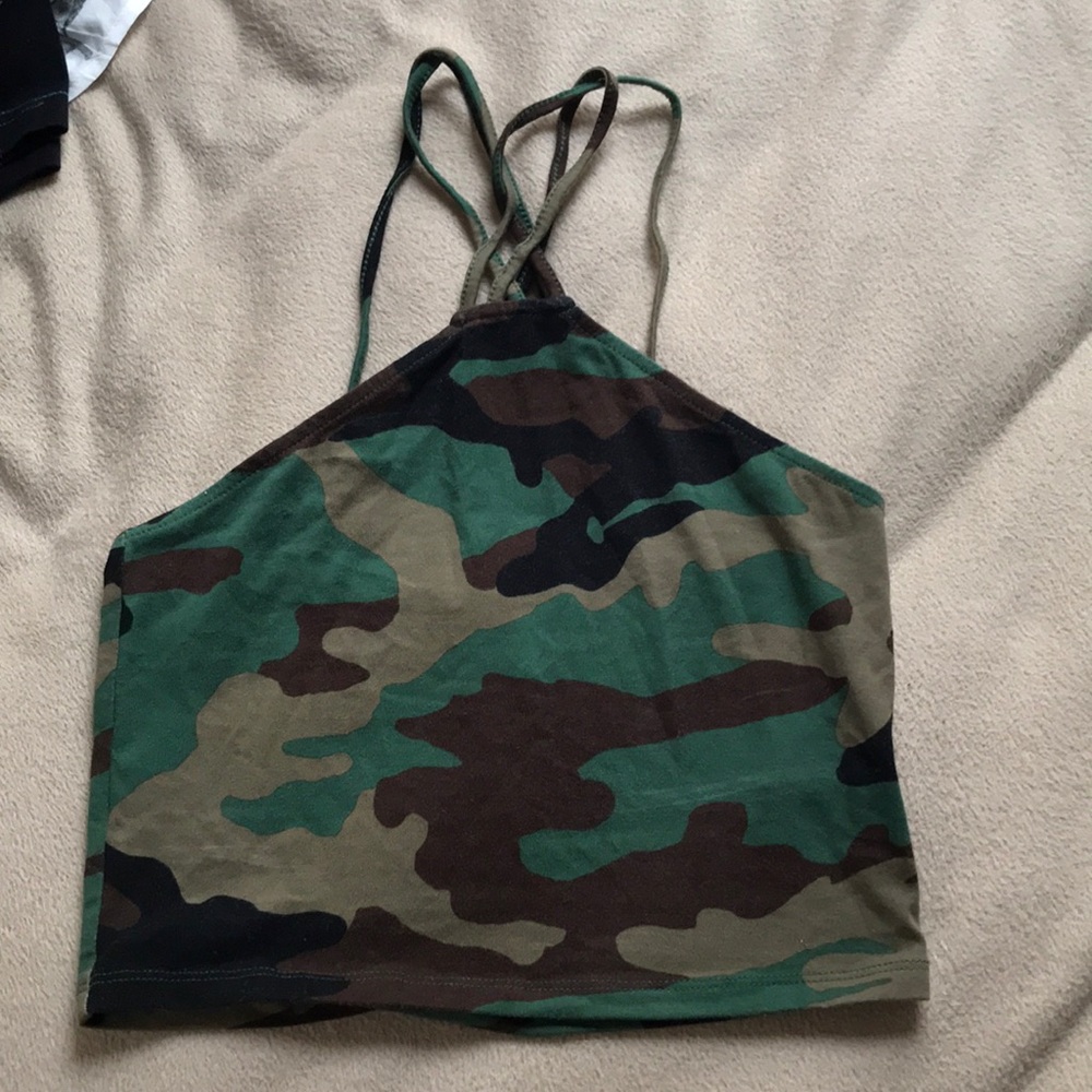 Camo Crop Top